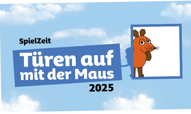 Spielzeit: Türen auf mit der Maus 2025 (Logo)